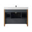 Ensemble de meuble-lavabo simple 48 po avec comptoir en quartz-182596863