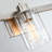 40'' 5-Light Nickel Vanity Light with Glass Shade-806497665-866321957