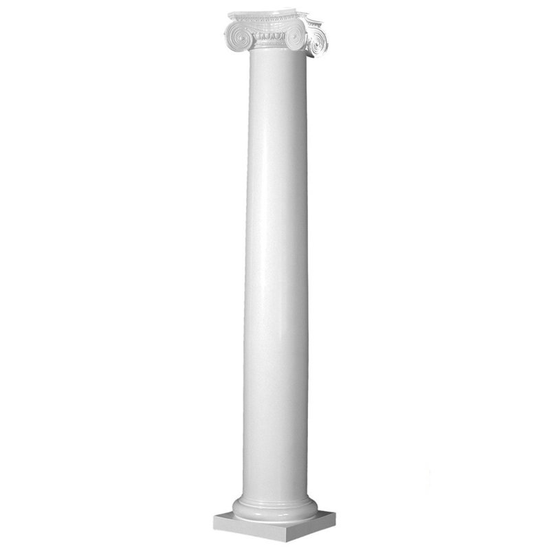 Colonne ronde Endura-Stone, 10 po de diamètre x 4 pi de hauteur ,  Plan Type D - Divisé en 1/2 pour pilastres