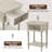 18'' Carved Bedroom Nightstand Bedroom Bedside Table
