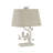 22" Whitewashresin Table Lamp With Birds And Rectangle Linen Shade-915767775-915767773