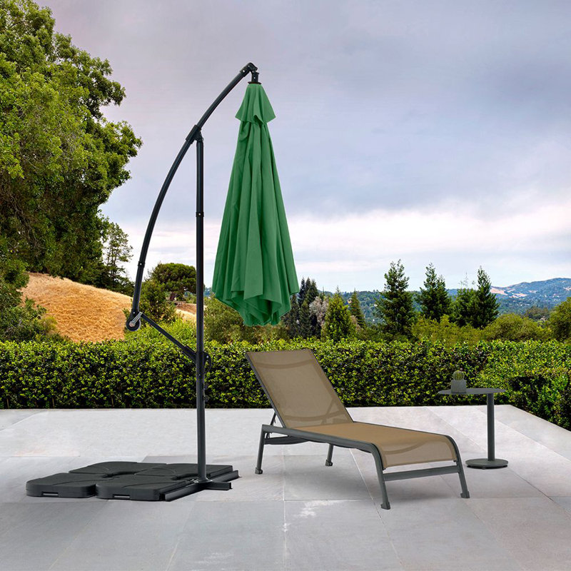 Parasol en porte-à-faux Landgrove, Vert
