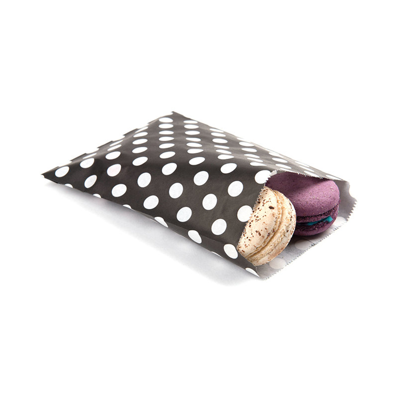 Paper Food Bag, Black