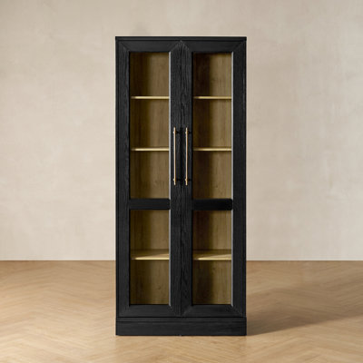 Mahfuza Angled Tall Display Cabinet by Latitude Run