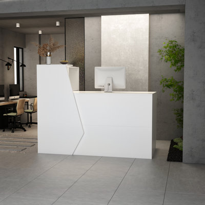 Gurtha 1 Person L-Shaped Manufactured Wood Reception Desk