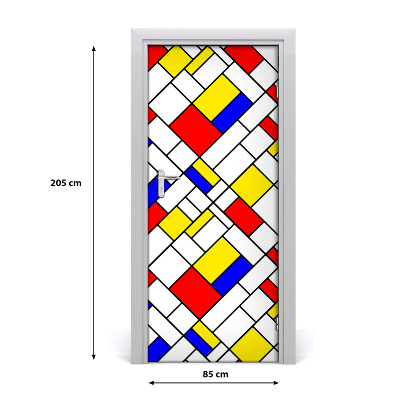 Abstract Wall Door Decal
