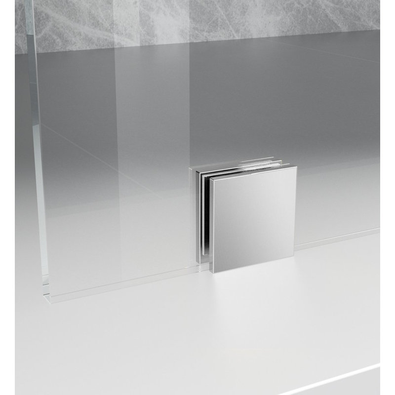 Porte de douche encadrée 78 "H, Chrome