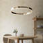 Delia Ring Pendant finished in French Gold