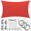 Toile d'ombrage rectangulaire Royal Shade avec treuil d'installation-114890845-114890862