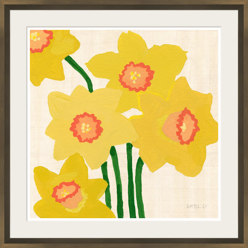 «Daffodils» par Susan Hable - peinture à cadre unique