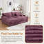 Double chaise longue surdimensionnée en fausse fourrure de 82 po avec ports USB et porte-gobelets 82 po-394971352