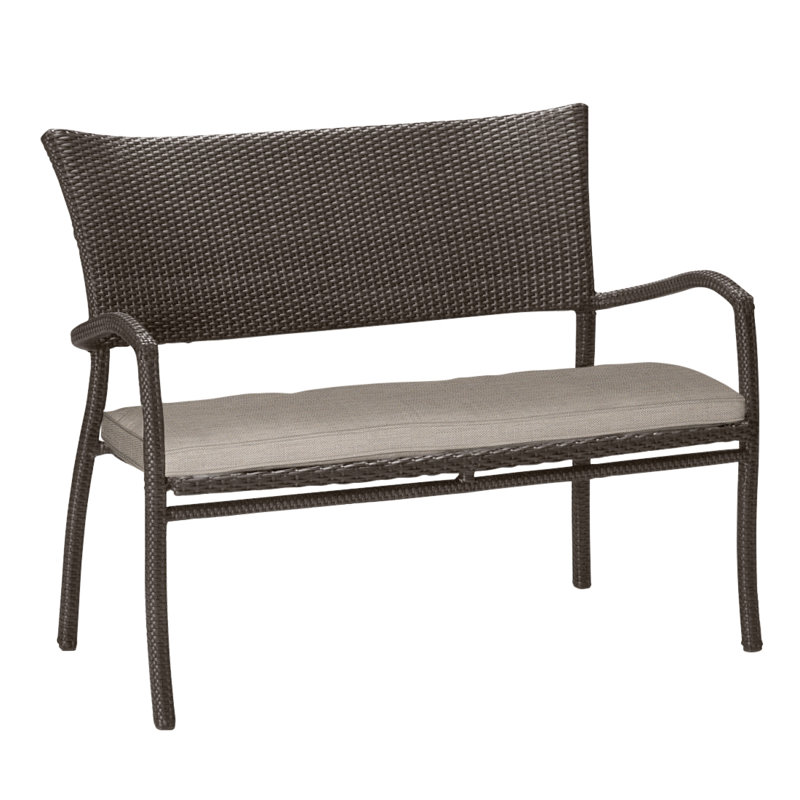 Banc tissé Skye - Noyer noir, Noyer noir, Lin Dove Sunbrella®, Welt
