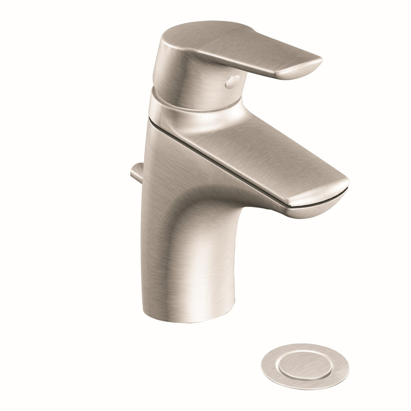 Robinet de salle de bain monotrou Method, Nickel brossé
