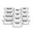 JoyJolt Fluted Glass Food Storage Containers with Leakproof Lids, Set of 12-93241398