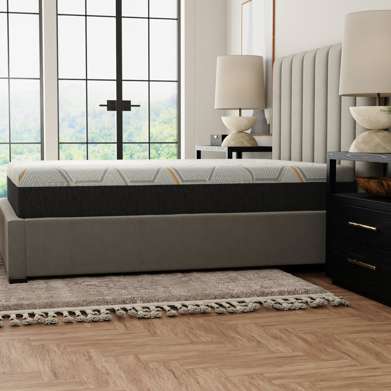 Matelas en mousse à mémoire de forme de 12 po avec gel de cuivre - base à grille d'air très grande tête pour une flexibilité qui permet de neutraliser les odeurs.