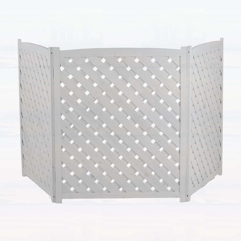 Paravent en bois pour plus d'intimité et de ventilation
