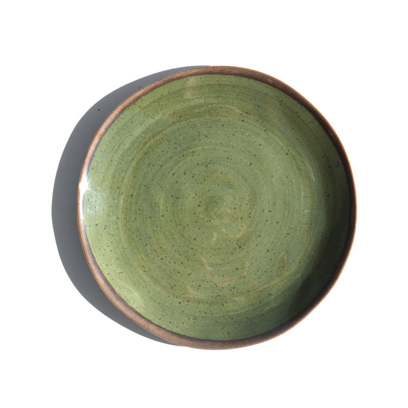 Assiette à salade en mélamine Retreat Pottery NewWave - vert - 8,4 po