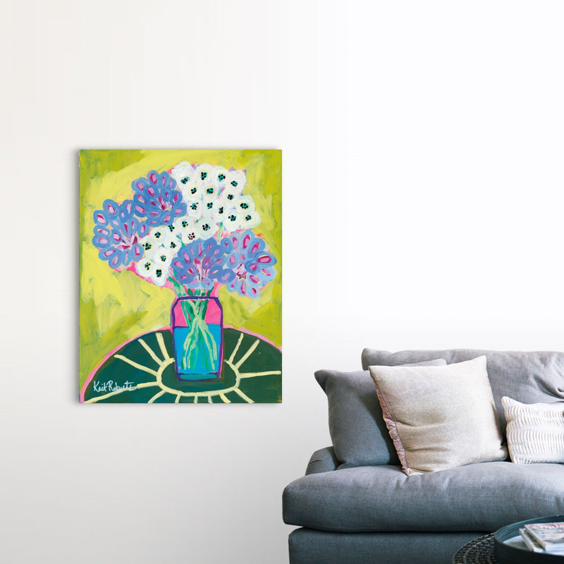 Reproduction d’art sur toile, "Cecily’s table" par Kait Roberts, Toile tendue, H 45 po x l 36 po x P 1,25 po