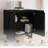 Midnight Charcoal Square Accent Cabinet-595627245