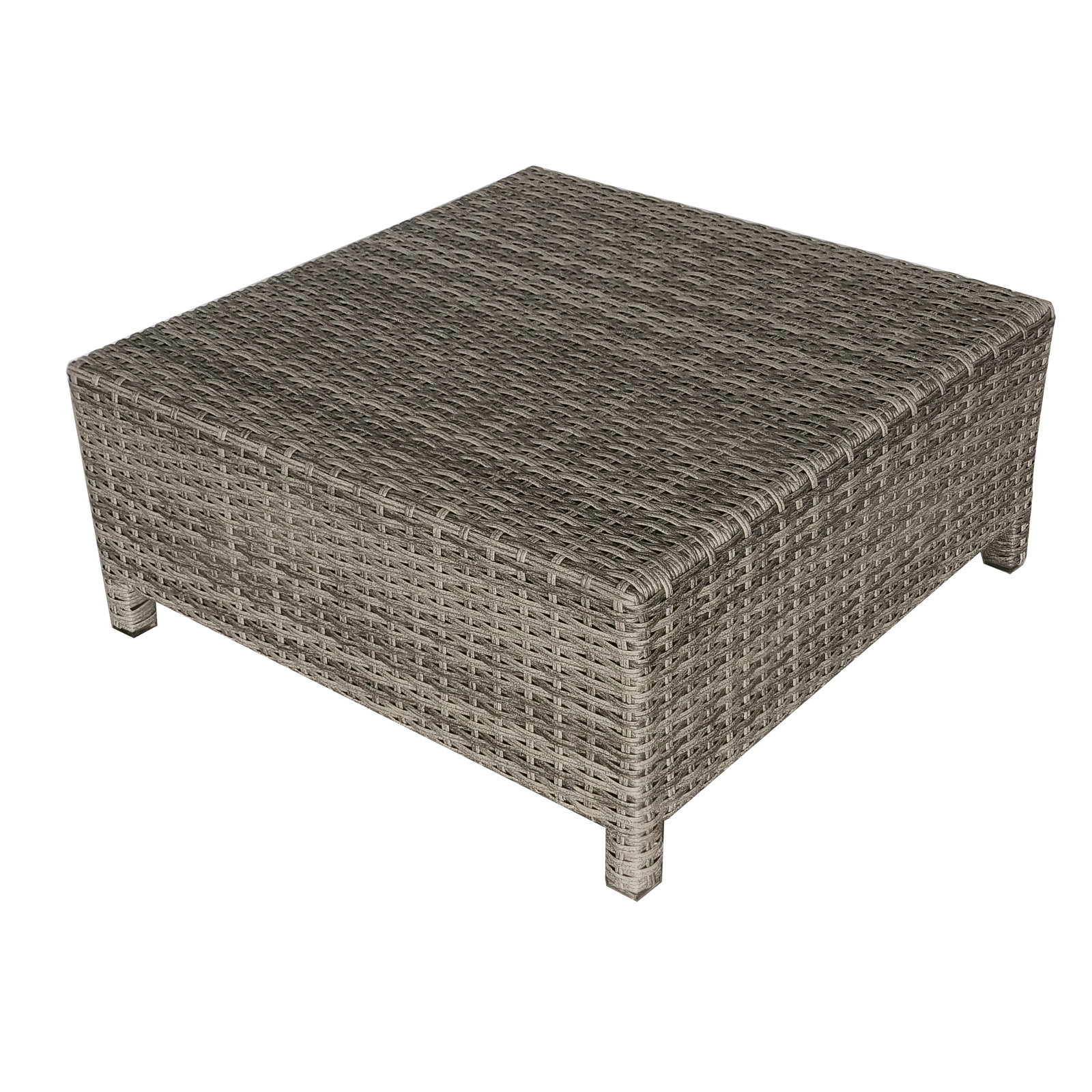 Annelise Wicker Patio Ottoman with Sunbrella Cushion