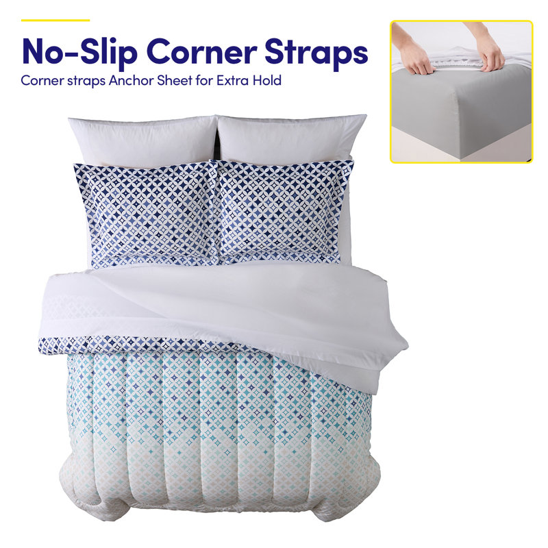  Reversible Comforter Set, Full Comforter + 6 Additional Pieces