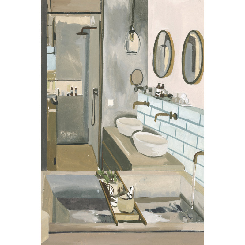 " Stealing Moments II " by Melissa Wang Painting Print, 48" H x 32" W
