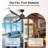 65" High-Airflow 7500CFM Solid Wood Large Ceiling Fan Remote Control No Light, 6-Speed, Reversible Airflow Silent DC Motor, 3CCT Dimmable-1113110712-1113110695
