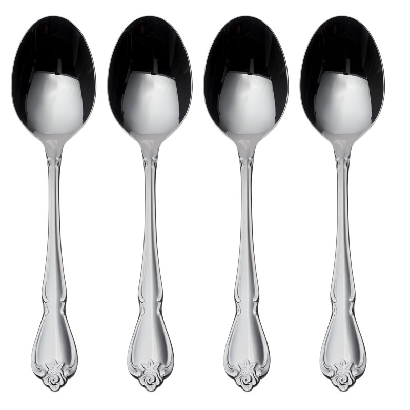 True Rose Everyday Flatware Dinner Spoons
