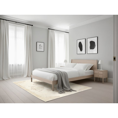 Tapis oriental crème / brun