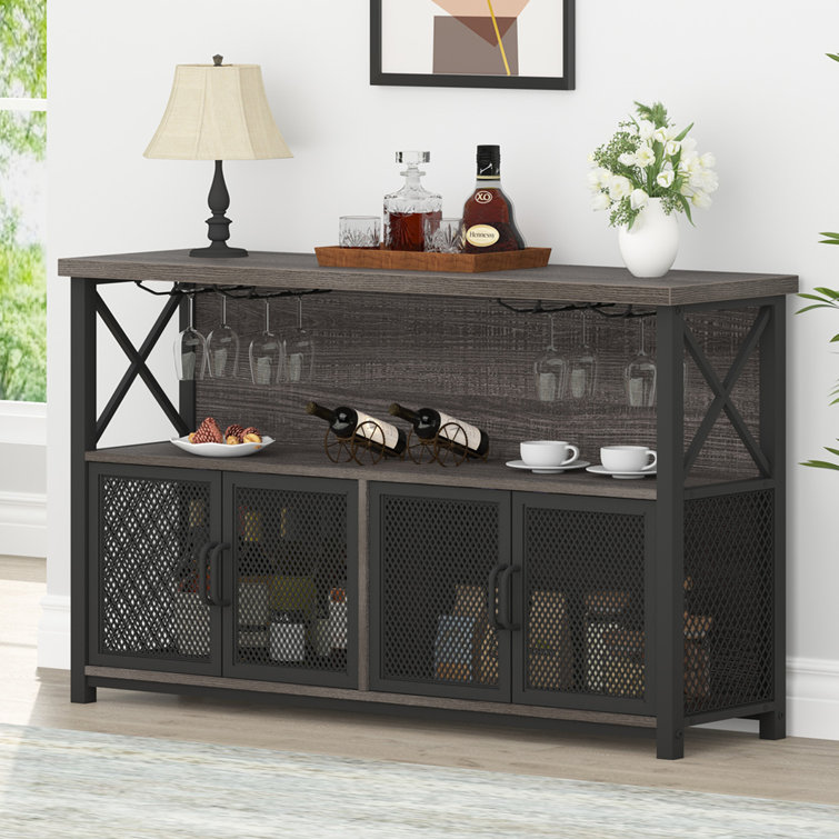 Farmhouse Coffee Bar Cabinet with Huth, 47 Sideboard Buffet