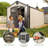 Lifetime High-Density Polyethylene (Plastic) Outdoor Storage Shed with Steel-Reinforced Construction