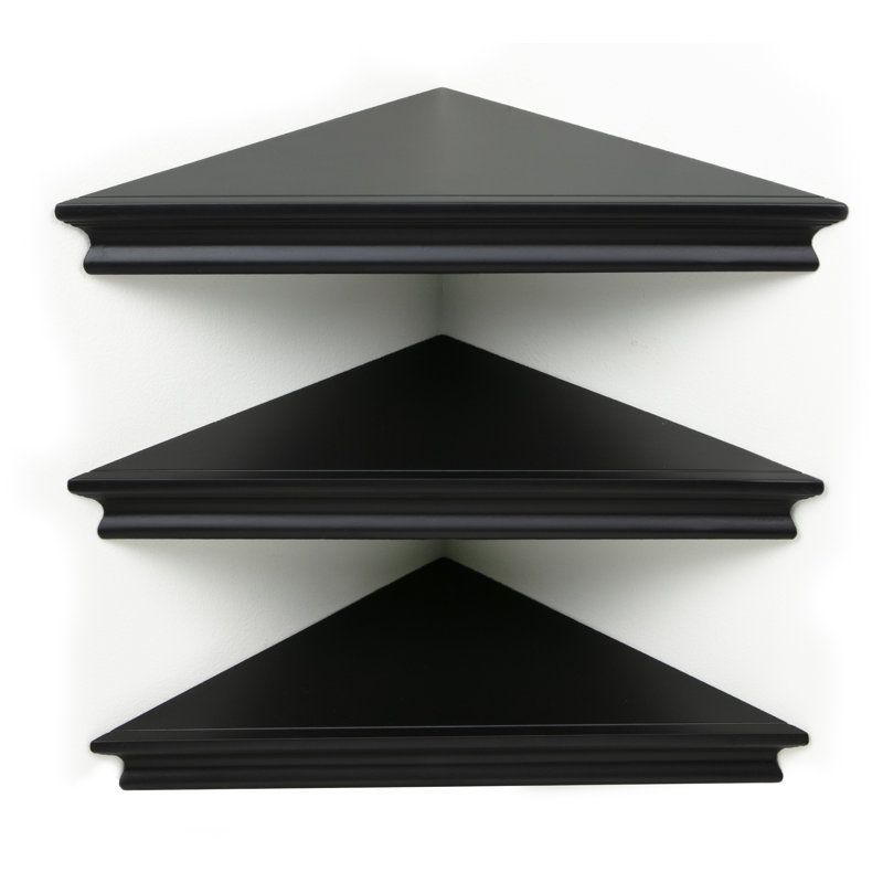 Hemphill 3 Piece Triangle Corner Shelf