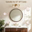 Miroir rond brun pour cadre mural-516049287