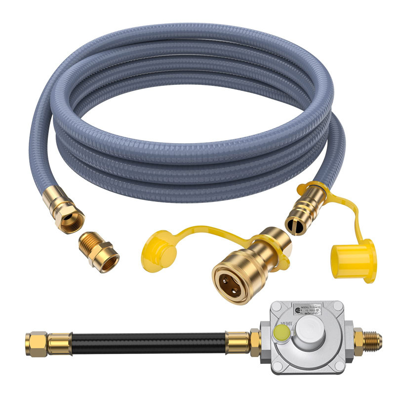 Nooknova 9.06'' W x 9.26'' D Brass Hose / Regulator