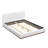 Boucle Upholstered Bed With Solidwood Frame & Support Slats-300088831-269173936