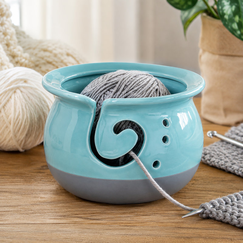 Doneisha Ceramic / Porcelain Decorative Bowl 1, Aqua