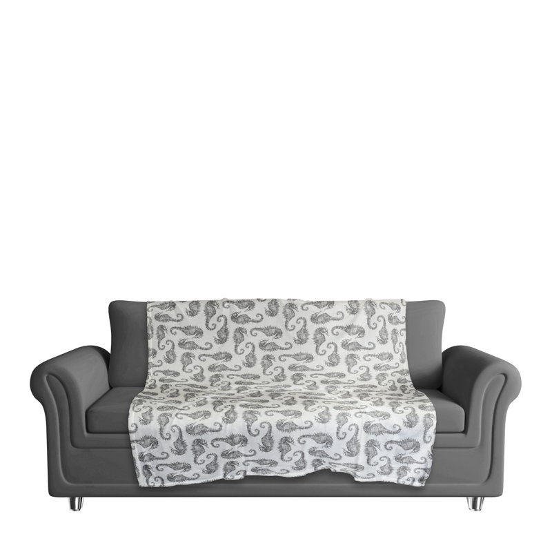 Hand Woven Throw Blanket, Gray