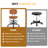 Ovidia Modern Ergonomic Drafting Chair with Footrest Ring, Tall Office Chair for Standing Desk and Bar Counter-1710843715