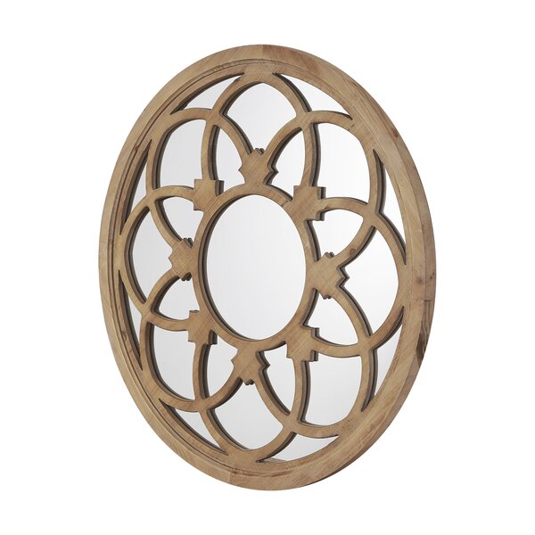 Laurel Foundry Modern Farmhouse Mulder 30'' Round Wood Wall Mirror ...