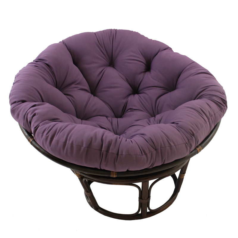 Outdoor Papasan Seat Cushion, Grape, 52" W x 52" D