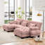 Canapé modulaire en forme de U à 3 places avec 2 repose-pieds Chenille-114233031