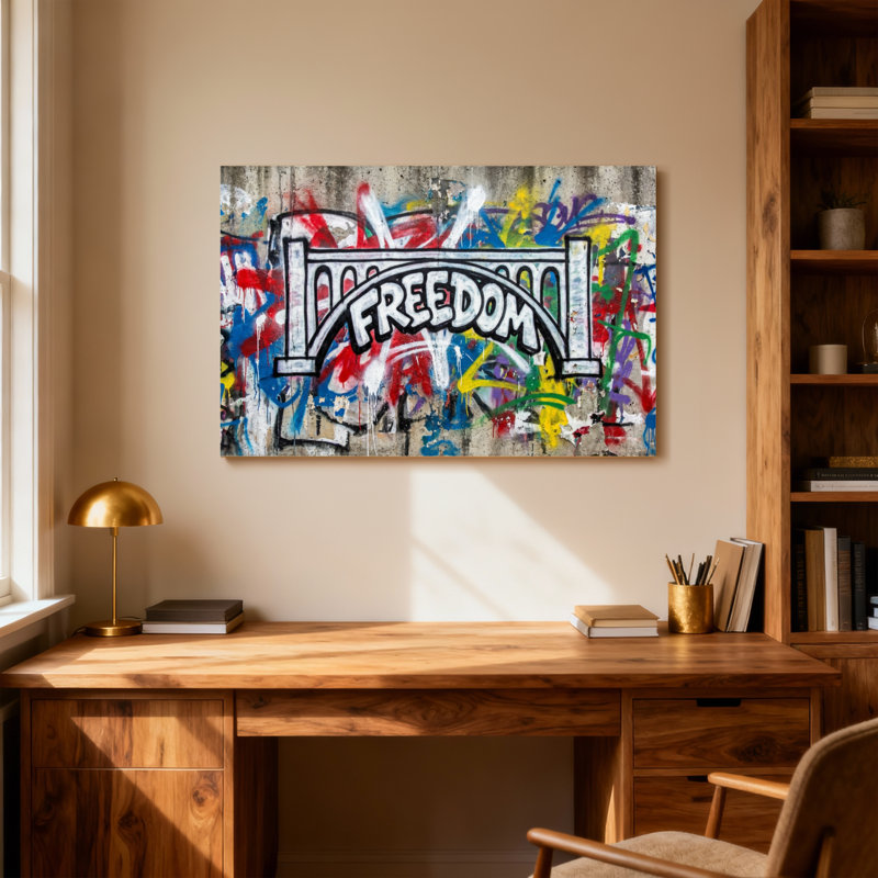 Impression sur toile Fashion Freedom Graffiti, H 16 po x l 24 po