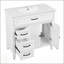 Meuble-lavabo de 36 pouces avec lavabo, panneau de fibres à densité moyenne durable, rangement spacieux et installation facile pour les salles de bain modernes-282472742