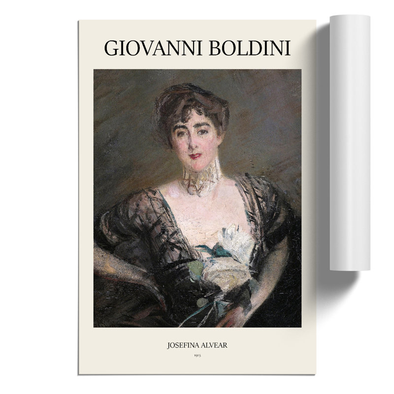 Josefina Alvear De Errazuriz by Giovanni Boldini - No Frame Painting, 42cm H x 30cm W x 0.1cm D