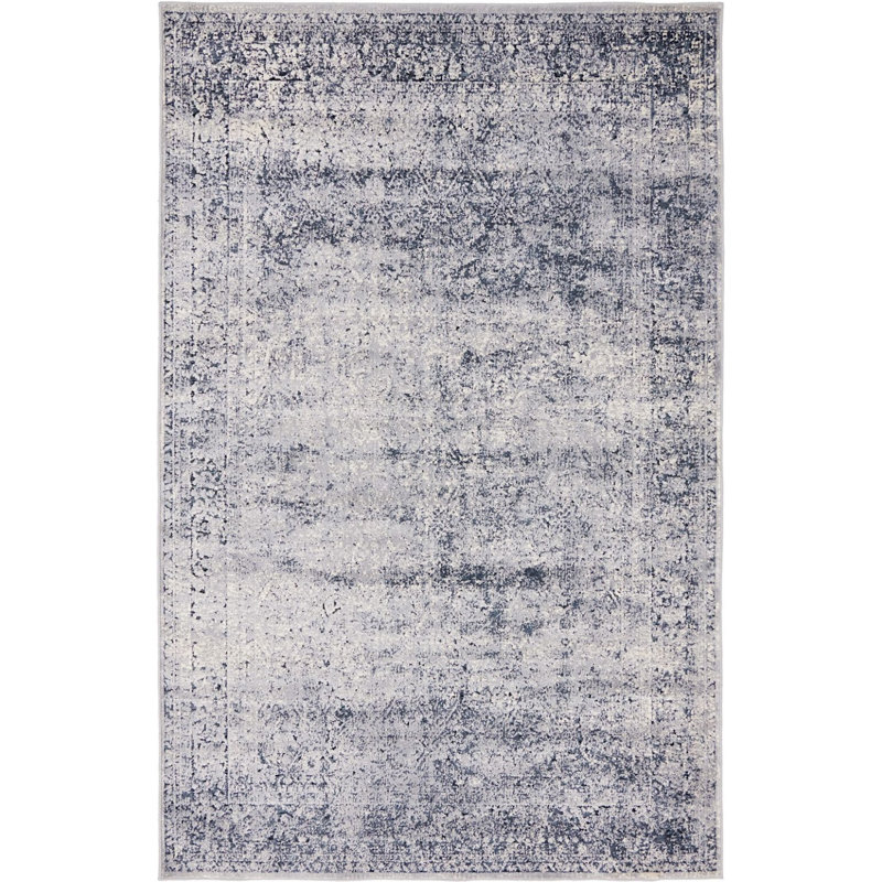Parrado Ikat Indoor Rug, Rectangle 5' x 8'
