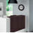 QXA831KRH Modern Wall Clock, Black