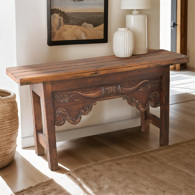 Deljunco 65.5'' Solid Wood Console Table