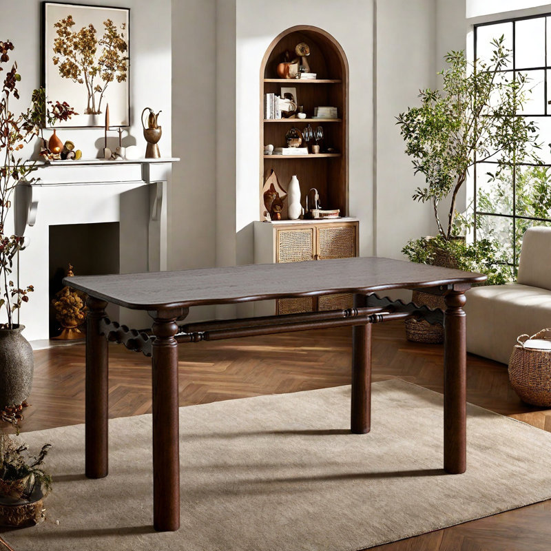 American Solid Red Oak Dining Table.