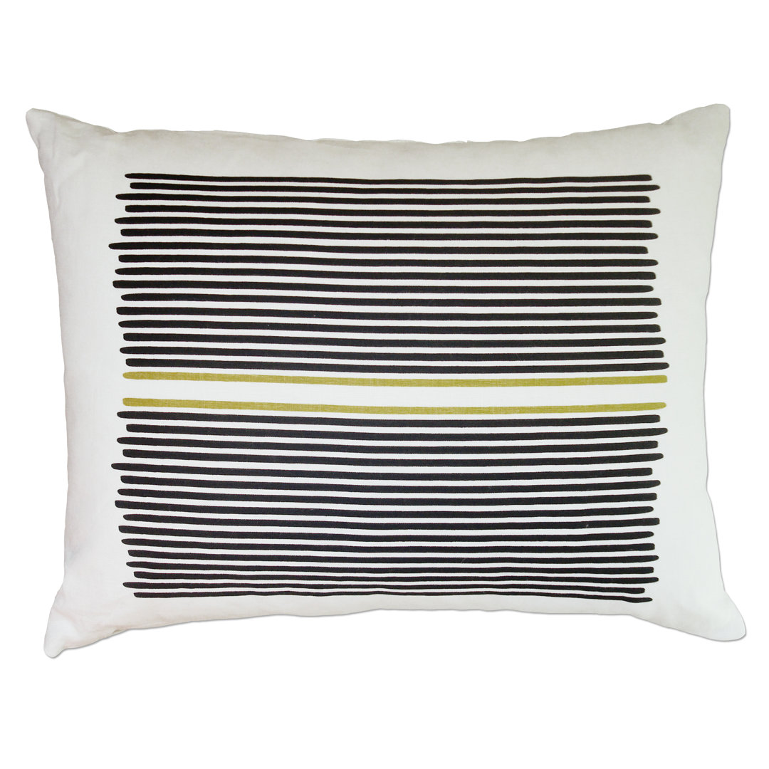Louis Stripe Linen Lumbar Pillow Balanced Design