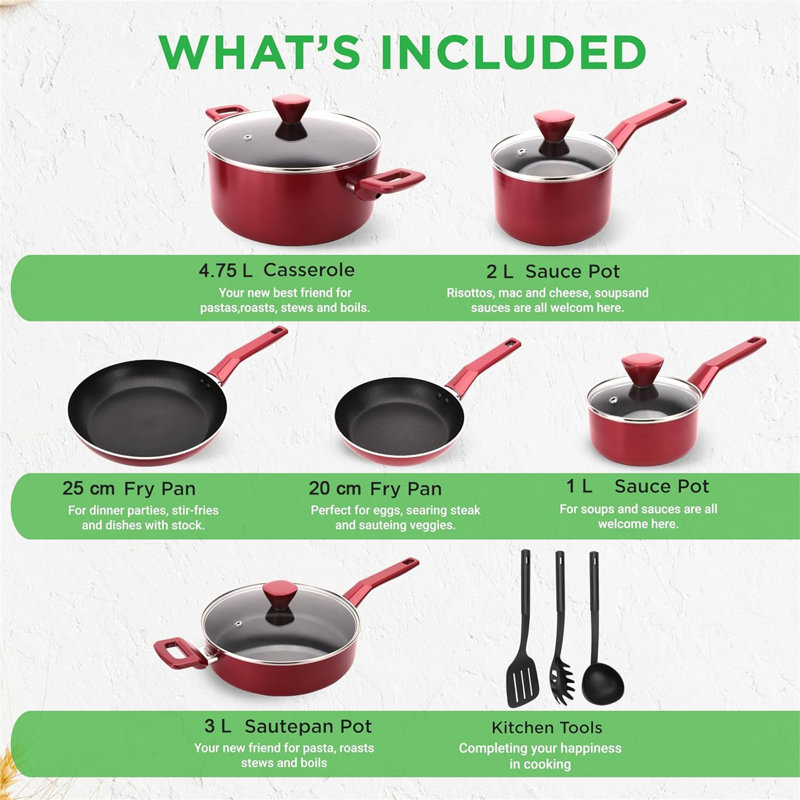13 - Piece Stainless Steel Cookware Set